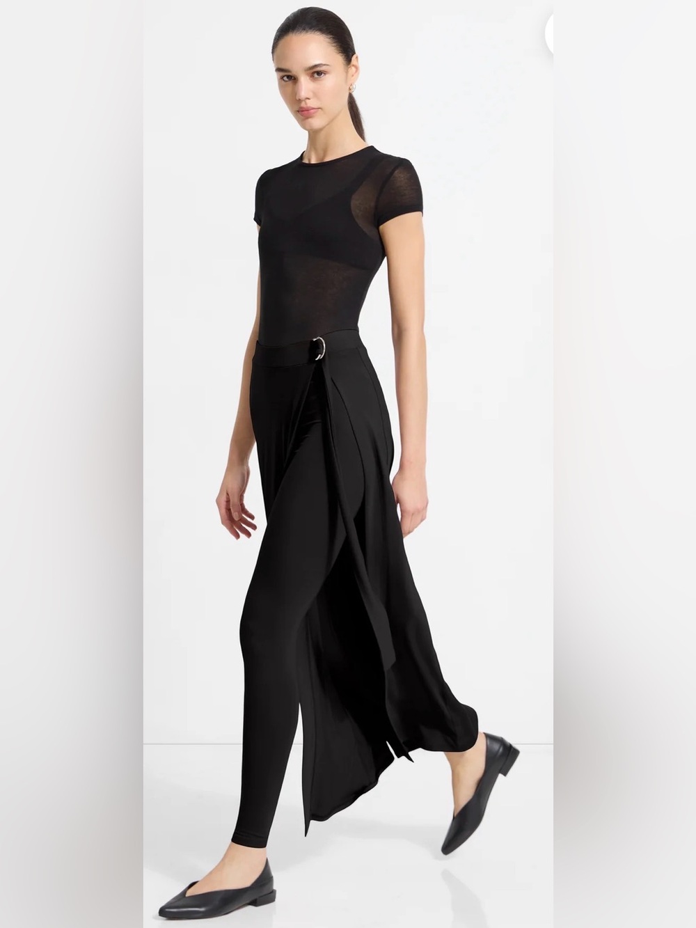 Marcella Black Waverly Pants/Skirt Overlay Size XXL